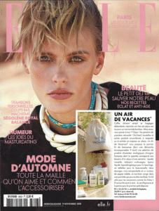 article paru dans ELLE pour Un Air de Vacances