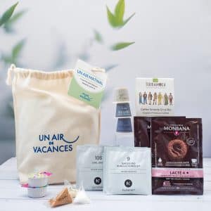 Kit de produits pour le petit déjeuner proposé par Un Air de Vacances