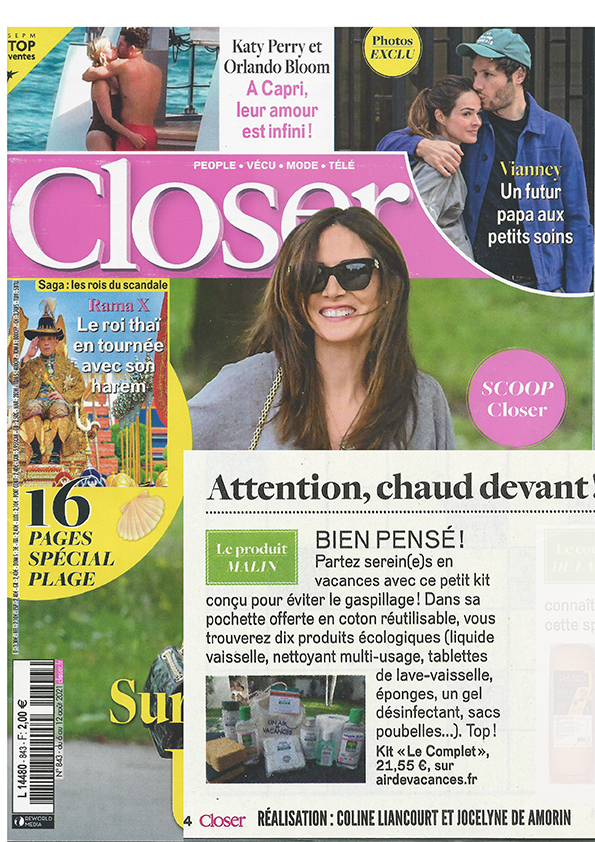 Un Air de Vacances dans Closer