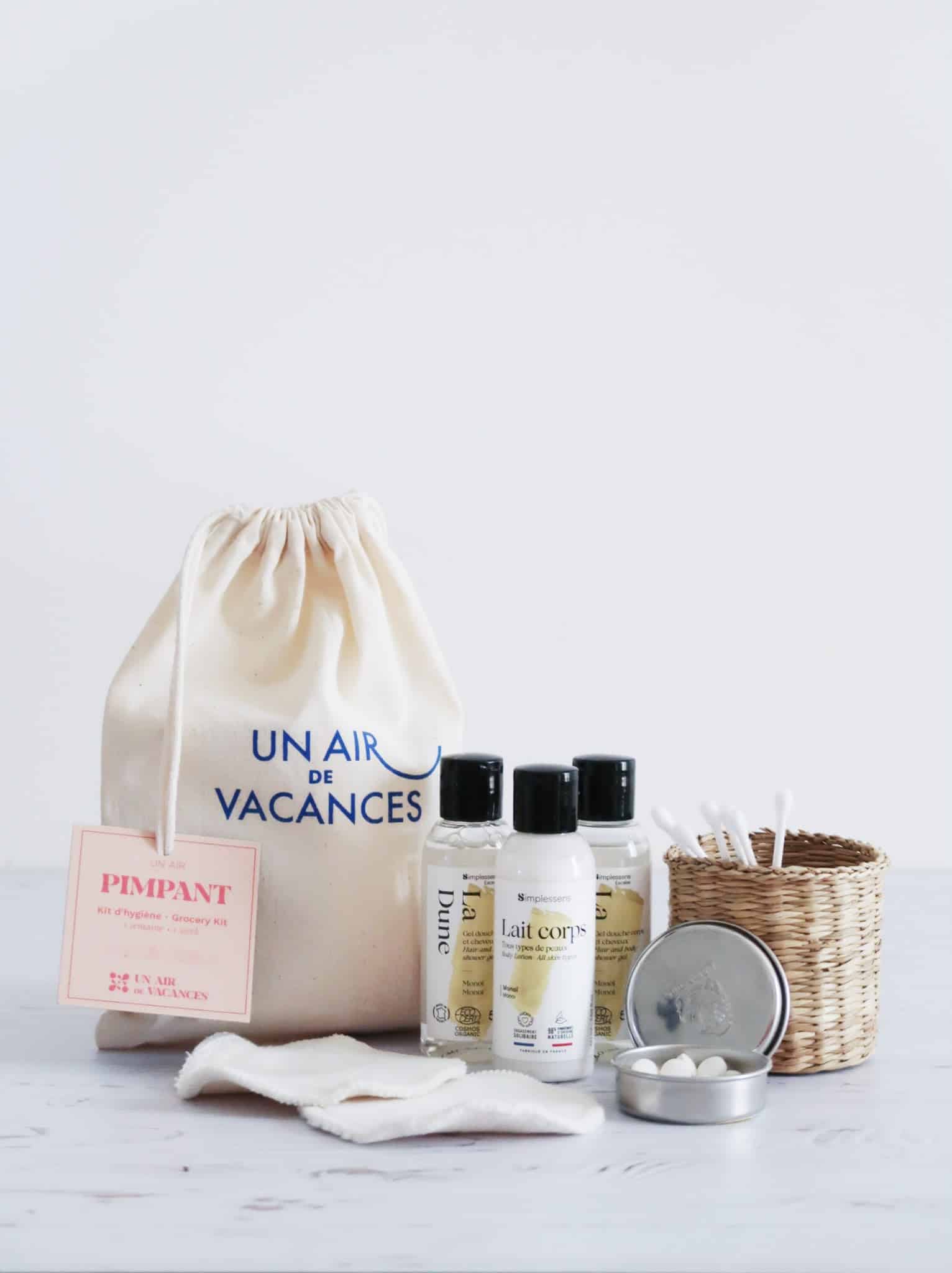 Kit Un Air Pimpant avec flacons gel douche et cheveux
